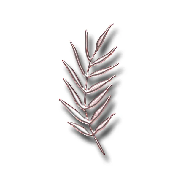 3D植物イラスト 白地に植物 — ストック写真