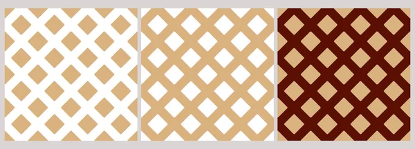 Set Seamless Pattern Materials Wallpapers Bedding Fabrics Use Graphics Tiles — Stock Vector