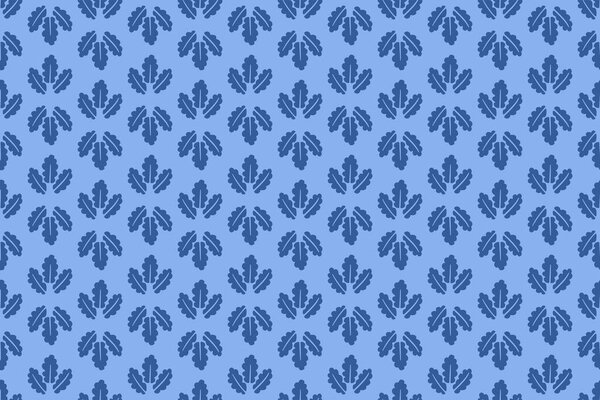 Botanical seamless pattern in trendy blue color, art, textiles, decorations, albums, wallpapers.