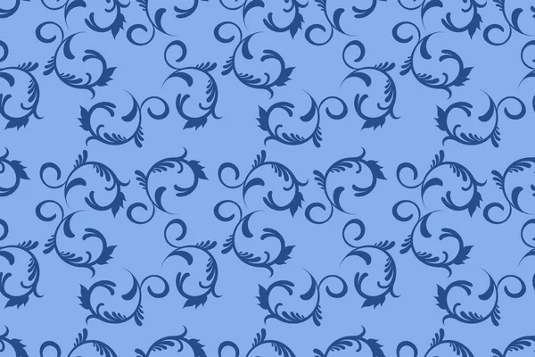 Modaya Uygun Mavi Renk Sanat Tekstil Dekorasyon Albümler Duvar Kağıtları — Stok Vektör
