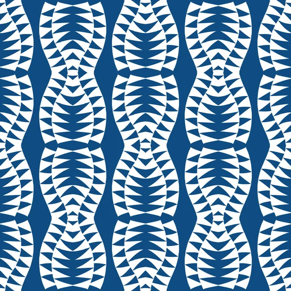 Seamless Pattern Trendy Blue Color Tiles Can Combined Each Other — Fotografia de Stock