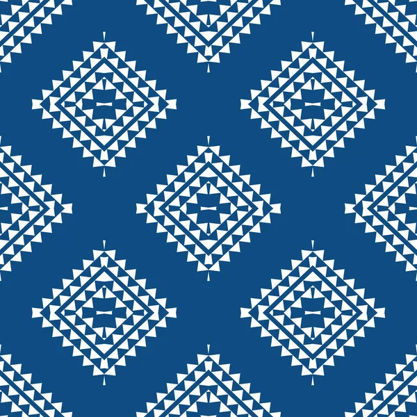 Seamless Pattern Trendy Blue Color Tiles Can Combined Each Other — Stock Photo, Image