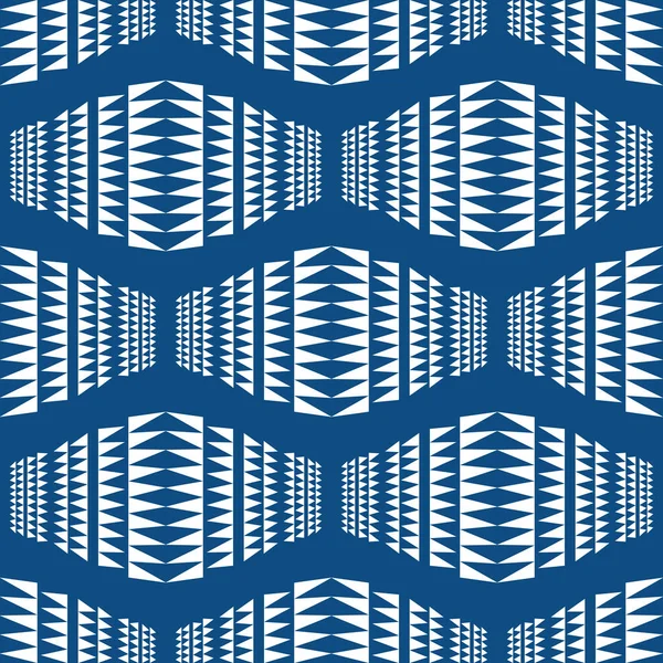 Seamless Pattern Trendy Blue Color Tiles Can Combined Each Other — Zdjęcie stockowe