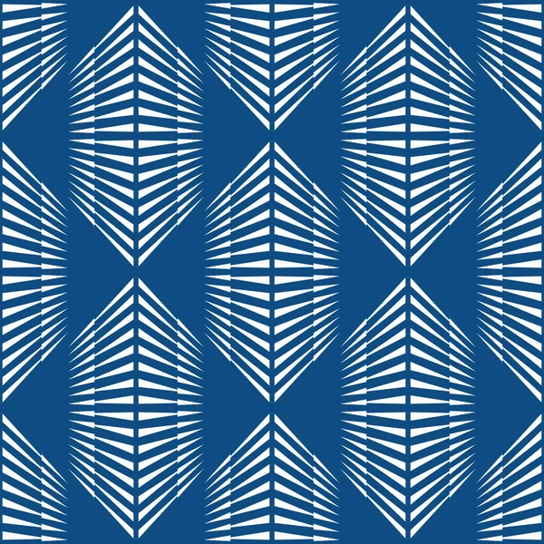 Seamless Pattern Trendy Blue Color Tiles Can Combined Each Other — Stockfoto