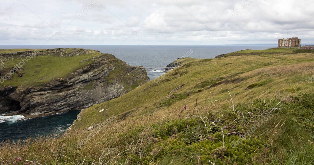 Tintagel - Beautiful sea and mountain view in North Cornwall