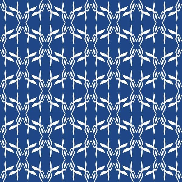 Seamless Abstract Pattern Trendy Blue Color Tiles Can Joined Together — стоковое фото