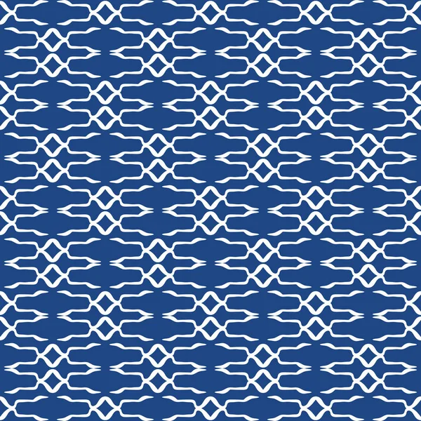 Seamless Abstract Pattern Trendy Blue Color Tiles Can Joined Together — Zdjęcie stockowe