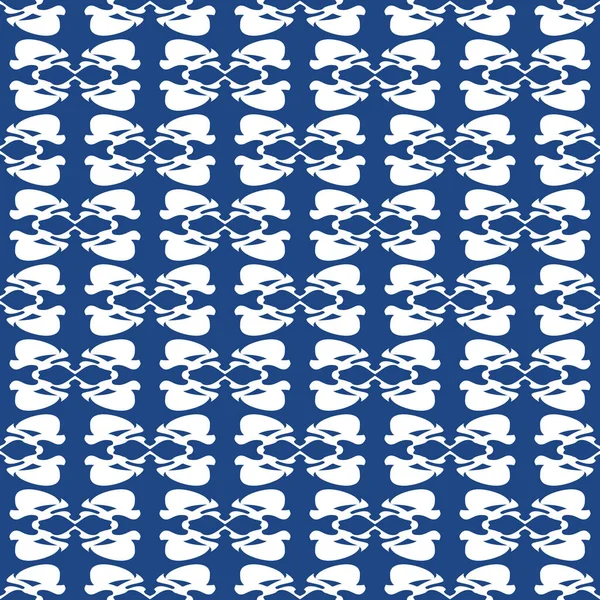 Seamless Abstract Pattern Trendy Blue Color Tiles Can Joined Together —  Fotos de Stock