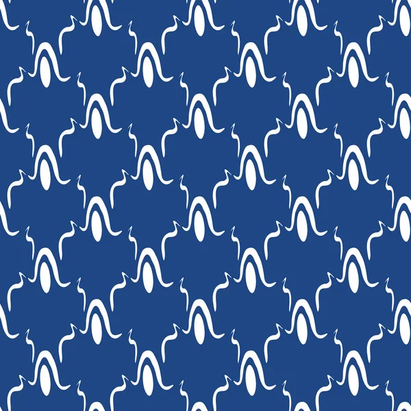 Seamless Abstract Pattern Trendy Blue Color Tiles Can Joined Together — стоковое фото