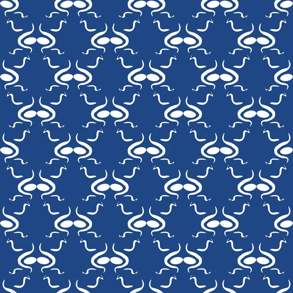 Seamless Abstract Pattern Trendy Blue Color Tiles Can Joined Together — стоковое фото