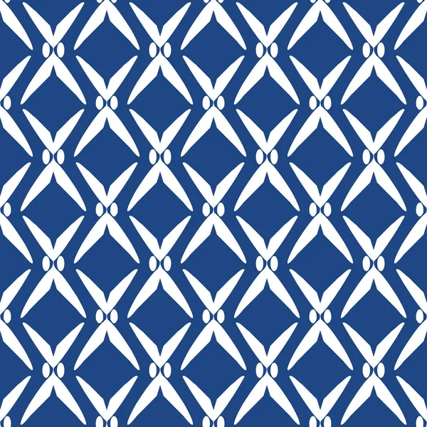 Seamless Abstract Pattern Trendy Blue Color Tiles Can Joined Together — Stockfoto