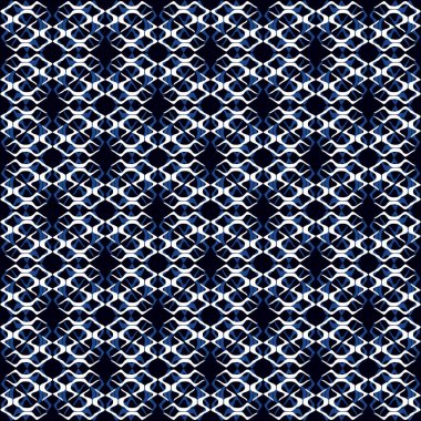 Seamless abstract pattern in a trendy blue color. The tiles can be joined together.