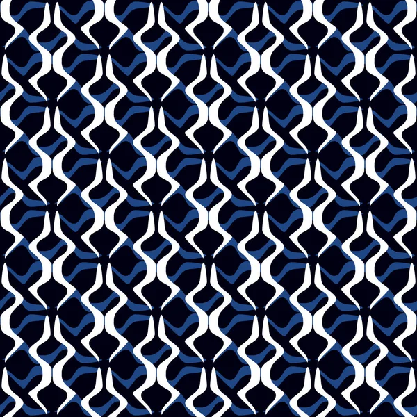 Seamless Abstract Pattern Trendy Blue Color Tiles Can Joined Together — стоковое фото