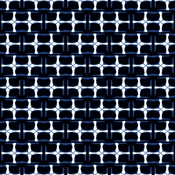 Seamless Abstract Pattern Trendy Blue Color Tiles Can Joined Together — Stock Photo, Image