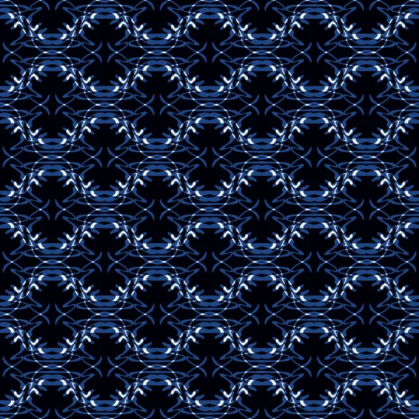 Seamless Abstract Pattern Trendy Blue Color Tiles Can Joined Together — Stock fotografie