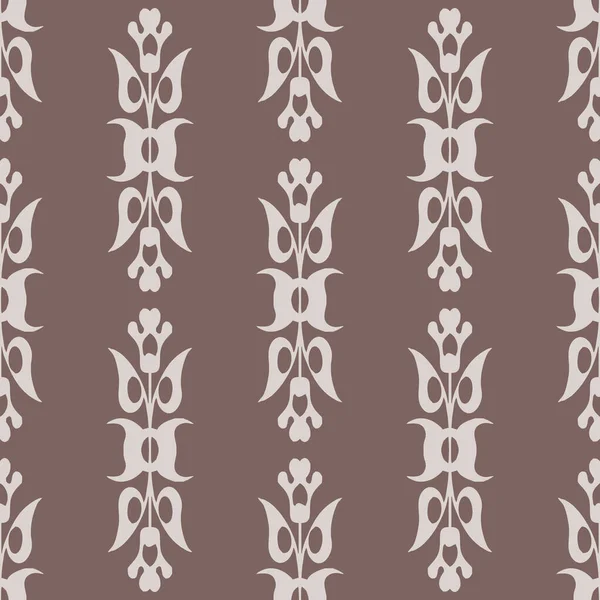 Kahverengi Arka Planda Kusursuz Dekoratif Desen Tekstil Duvar Kâğıtları Arka — Stok fotoğraf