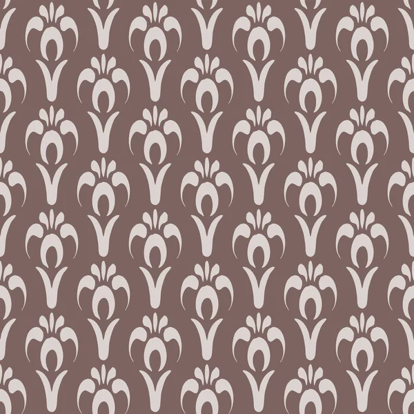 Kahverengi Arka Planda Kusursuz Dekoratif Desen Tekstil Duvar Kâğıtları Arka — Stok fotoğraf