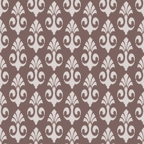 Płynny Wzór Dekoracyjny Brązowym Tle Projekt Drukowania Tekstyliach Tapetach Tle — Zdjęcie stockowe