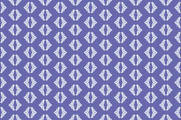 流行の紫の色でシームレスな東洋のパターン Very Peri 2022年の色 — ストックベクタ
