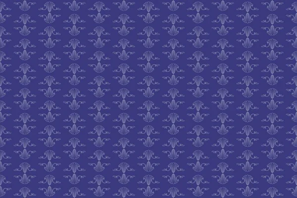 Seamless Pattern Trendy Purple Color Very Peri Color Year 2022 — Vetor de Stock