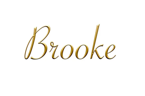 売春婦 女性の名前 ホワイトの背景にゴールドの3Dアイコン 装飾フォント テンプレート 署名ロゴ — ストック写真