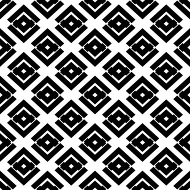 Siyah-beyaz geometriğin kusursuz deseni. Modern stil dokusu.