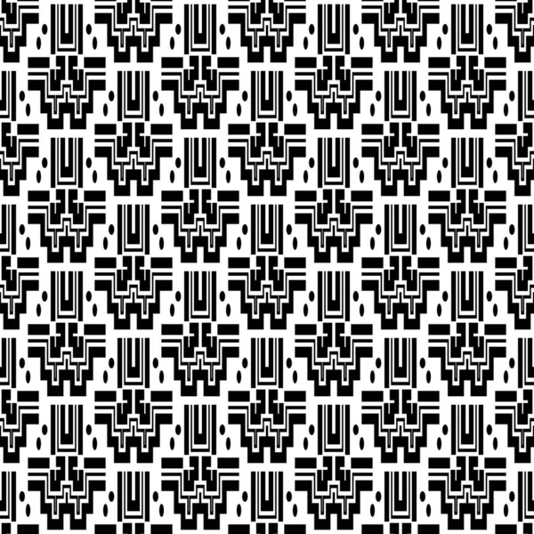 Siyah Beyaz Geometriğin Kusursuz Deseni Modern Stil Dokusu — Stok fotoğraf