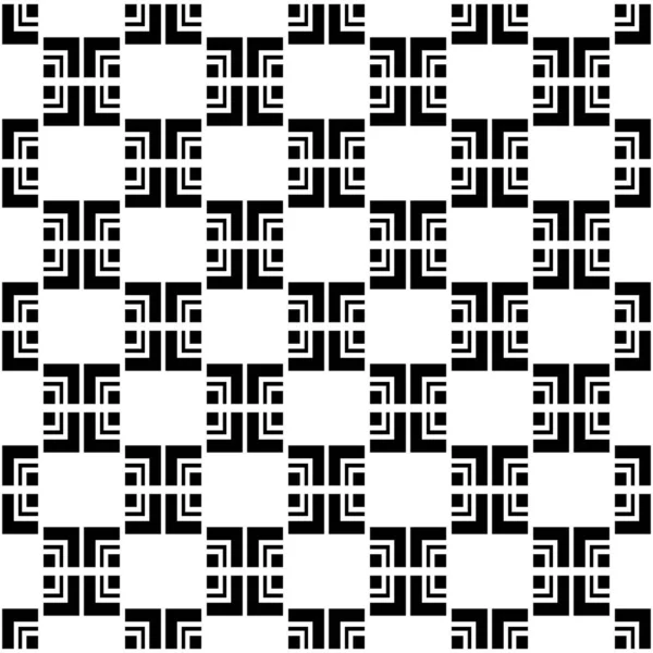 Naadloos Patroon Van Zwart Wit Geometrisch Moderne Stijlvolle Textuur — Stockfoto