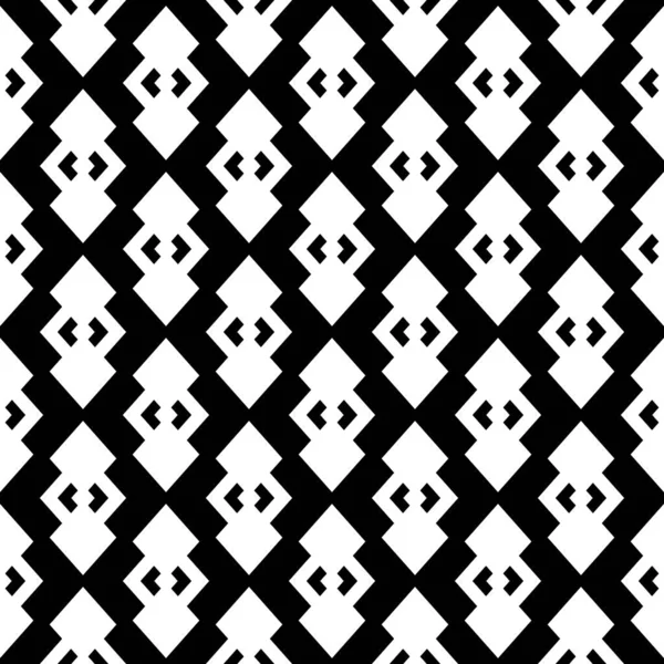 无缝隙的黑白几何图案 现代时尚质感 — 图库照片