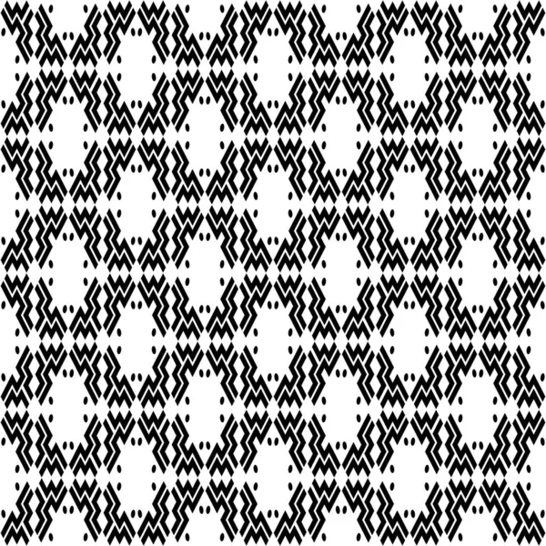 Seamless Pattern Black White Geometric Modern Stylish Texture — Stock Photo, Image