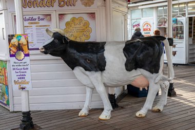 3 Şubat 2022. Brighton İskelesi, Doğu Sussex İngiltere. Brighton Eğlence Fuarı.