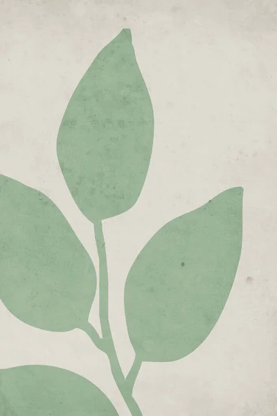 Bedruckbare Trendige Botanische Karte Verwendung Für Cover Tapete Wandkunst — Stockfoto