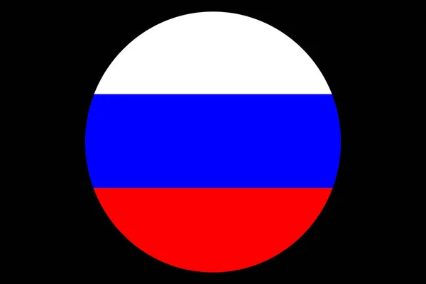 Rusland Vlag Illustratie Voor Het Afdrukken — Stockvector