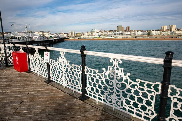Février 2022 Paysage Par Mer Brighton East Sussex Angleterre — Photo
