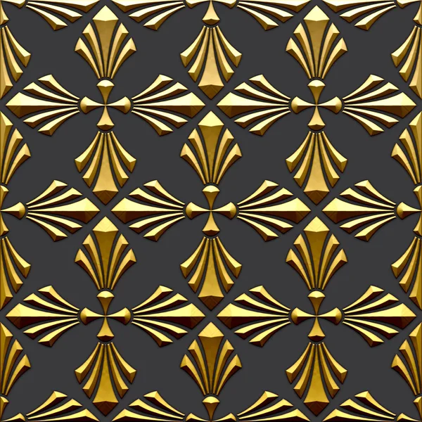 Luxurious Background Golden Pattern Use Happy Birthday Cards Wedding Invitations — Stock Photo, Image