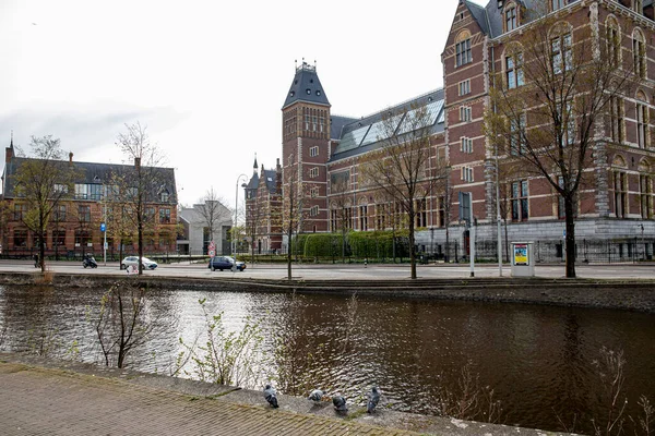 April 2022 Amsterdam Nederland Prachtig Rivierlandschap Architectuur Van Stad — Stockfoto