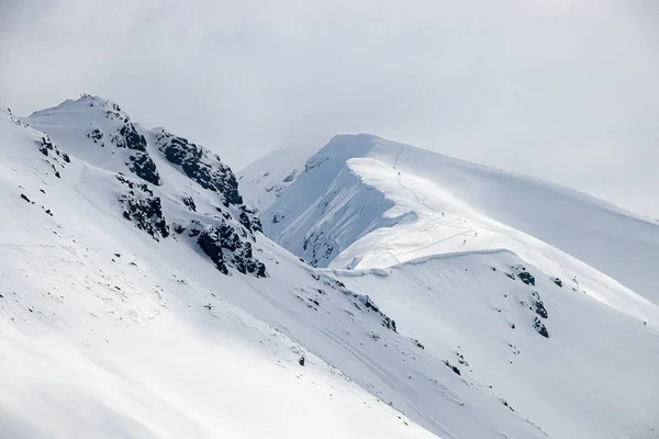 View Snow Covered Polish Mountains Zakopane Poland April 2022 — Photo