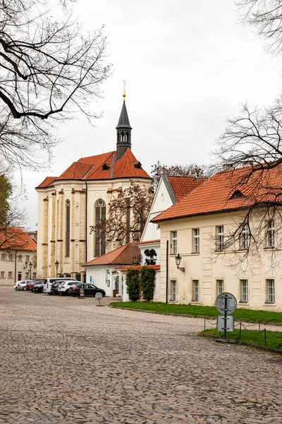 Prag Tjeckien April 2022 Stadens Arkitektur Kyrkan — Stockfoto