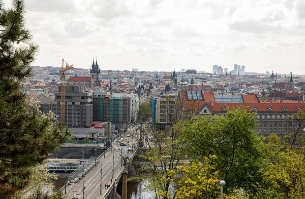 Prague Czech Republic April 2022 Architecture City Panorama City Weltawa — Stockfoto