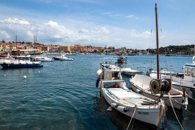 Rovinj Croatia May 2, 2022 Beautiful seaside landscape on the Istrian peninsula.