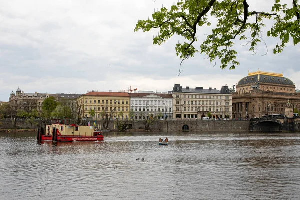 Prague Czech Republic April 2022 Architecture City Panorama City Weltawa — 스톡 사진