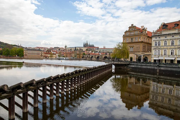 Prague Czech Republic April 2022 Architecture City Panorama City Weltawa — Zdjęcie stockowe