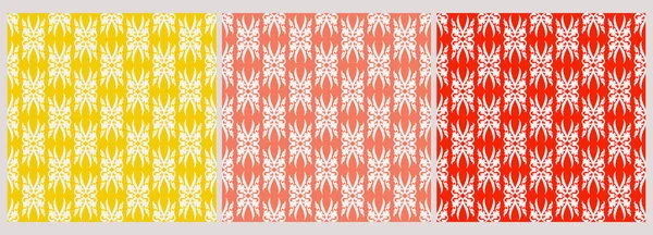 Set Decorative Backgrounds Fabrics Wallpapers Paper Seamless Pattern Tiles Can — стоковый вектор