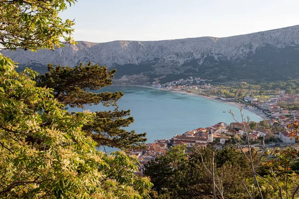 Baska Croatie Mai 2022 Beau Paysage Mer Adriatique Sur Île — Photo