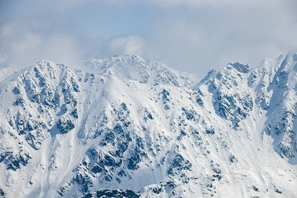 Blick Auf Die Schneebedeckten Polnischen Berge Zakopane Polen April 2022 — Stockfoto