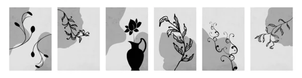 식물학적 삽화의 포스터 장식물 — 스톡 벡터
