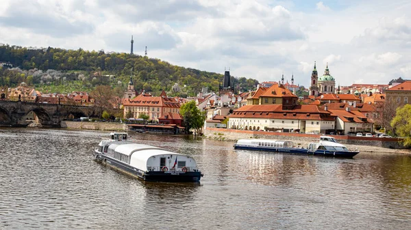 Praga Repubblica Ceca Aprile 2022 Architettura Della Città Paesaggio Sul — Foto Stock