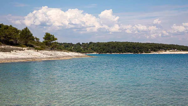 Beau Paysage Sur Mer Adriatique Journée Ensoleillée Avril Péninsule Istrie — Photo