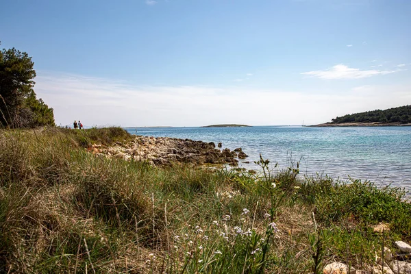 Hermoso Paisaje Mar Adriático Soleado Día Abril Península Istria Pula —  Fotos de Stock