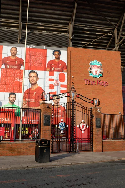 Liverpool Inglaterra Marzo 2022 Liverpool Anfield Stadium Inglaterra —  Fotos de Stock